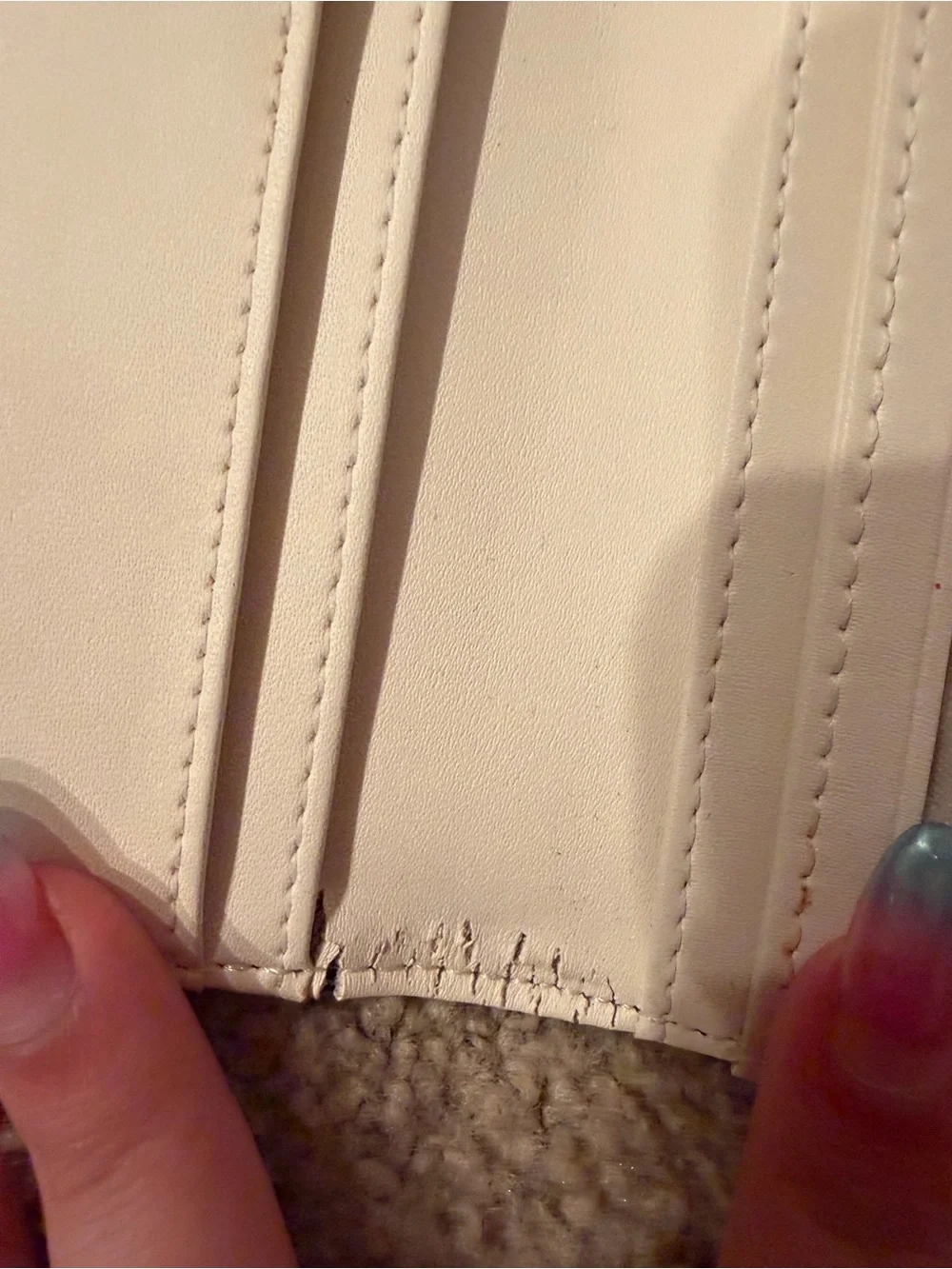 kate spade gray card holder with gold logo